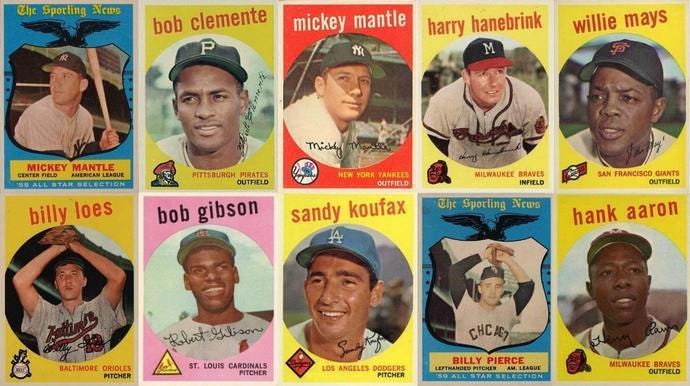 10 Most Valuable 1959 Topps Baseball Cards | Old Sports Cards