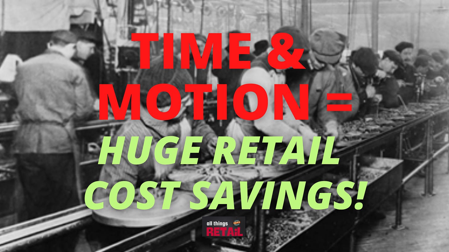 All Things Retail time and motion retail cost savings