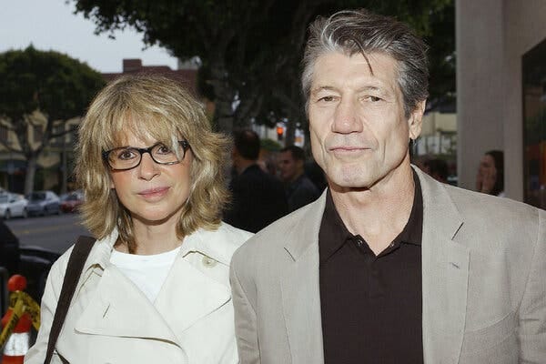 The actor Fred Ward and his wife, Marie-France Ward, at the premiere of the film "10.5" in Santa Monica, Calif., in 2004.