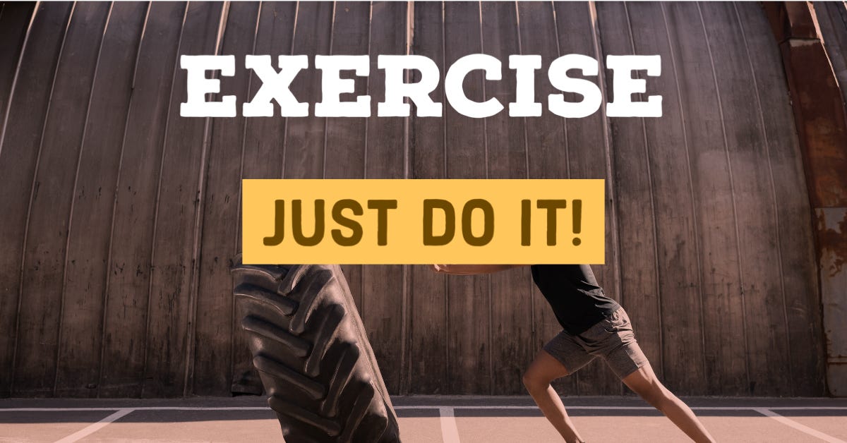How to exercise consistently. About That Life, newsletter.