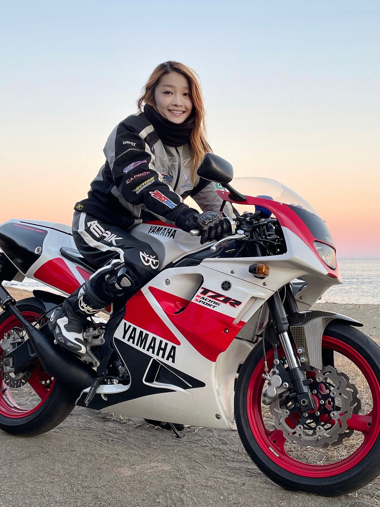 Netizens Stunned To Find Pretty Female Biker Is Actually An Old Japanese  Man With Luscious Hair | RojakDaily
