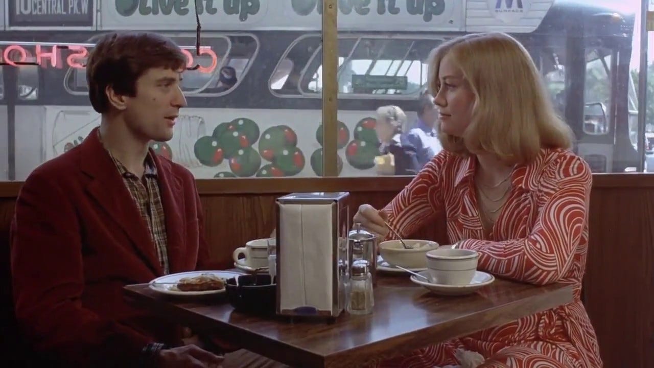 Taxi Driver (1976) - Travis and Betsy Get Lunch - YouTube
