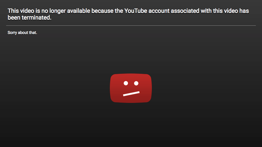 YouTube Removed Video