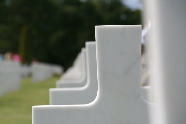 Crosses for American servicemen in Normandie, France. Photo by Devin Thorpe