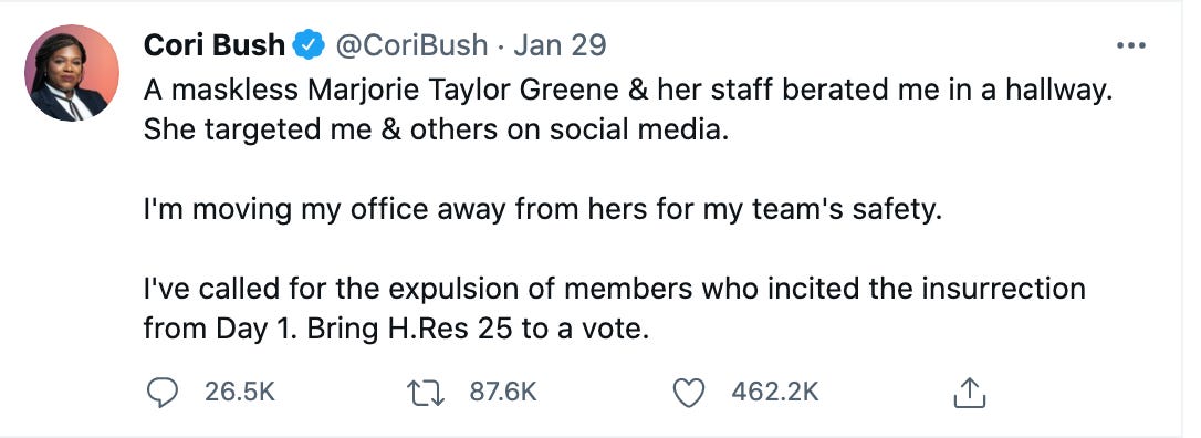 Screen-Shot-2021-07-01-at-1.06.31-PM Immediate Expulsion Or Discipline For Marjorie Taylor Greene Demanded In Congress Black Lives Matter Mental Illness Politics Social Media Top Stories 