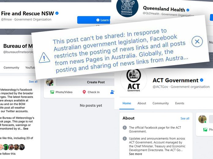Facebook news Ban: Emergency services, government health departments,  Bureau of Meteorology and state health pages caught up in social media block
