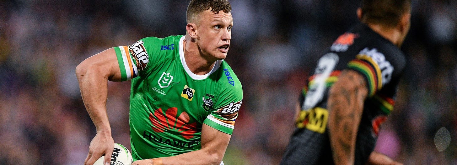 Raider Jack Wighton has the class and versatility to be a key figure in Mal  Meninga's Australian side in the end-of-season Tests - NRL