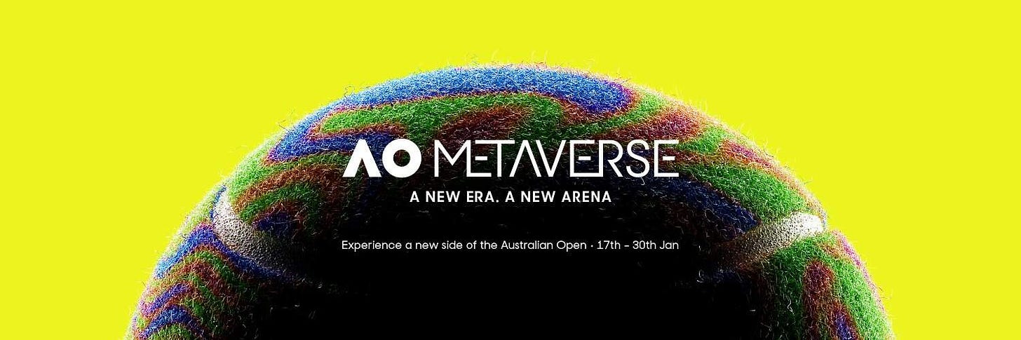 Australian Open comes to metaverse platform Decentraland