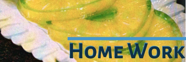 home work header with lime pineapple jello