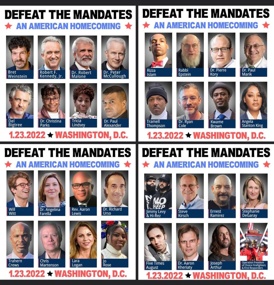 Defeat the Mandates DC Speakers
