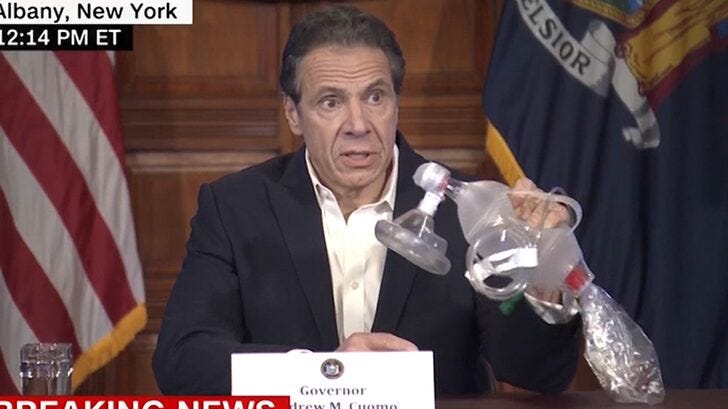 New York Governor Andrew Cuomo Reveals New, Cheaper Ventilator