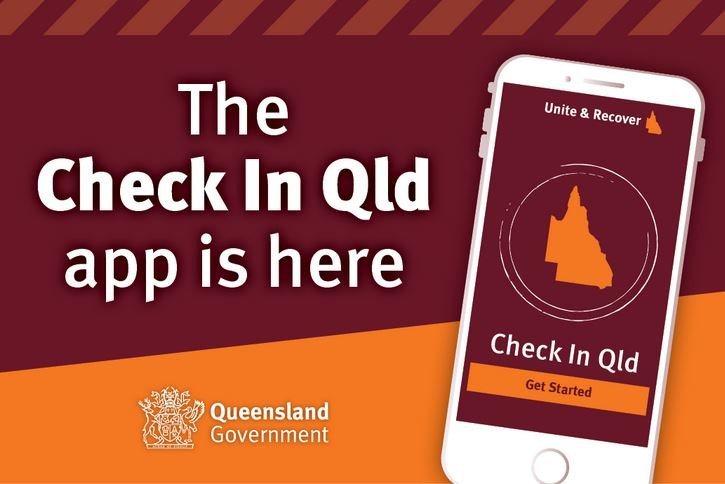 Image of the Queensland Government's check in application