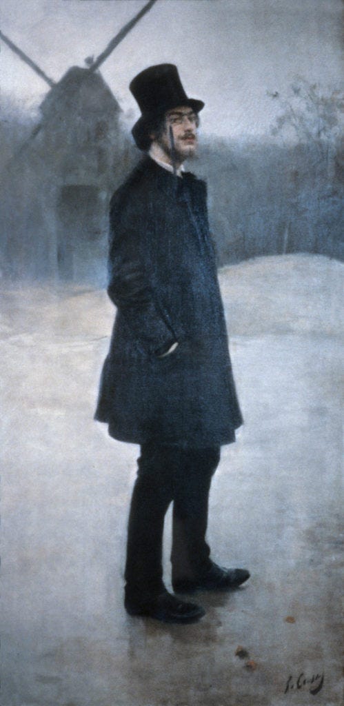 Ramon Casas - Erik Satie (El bohemio; Poet of Montmartre), 1891