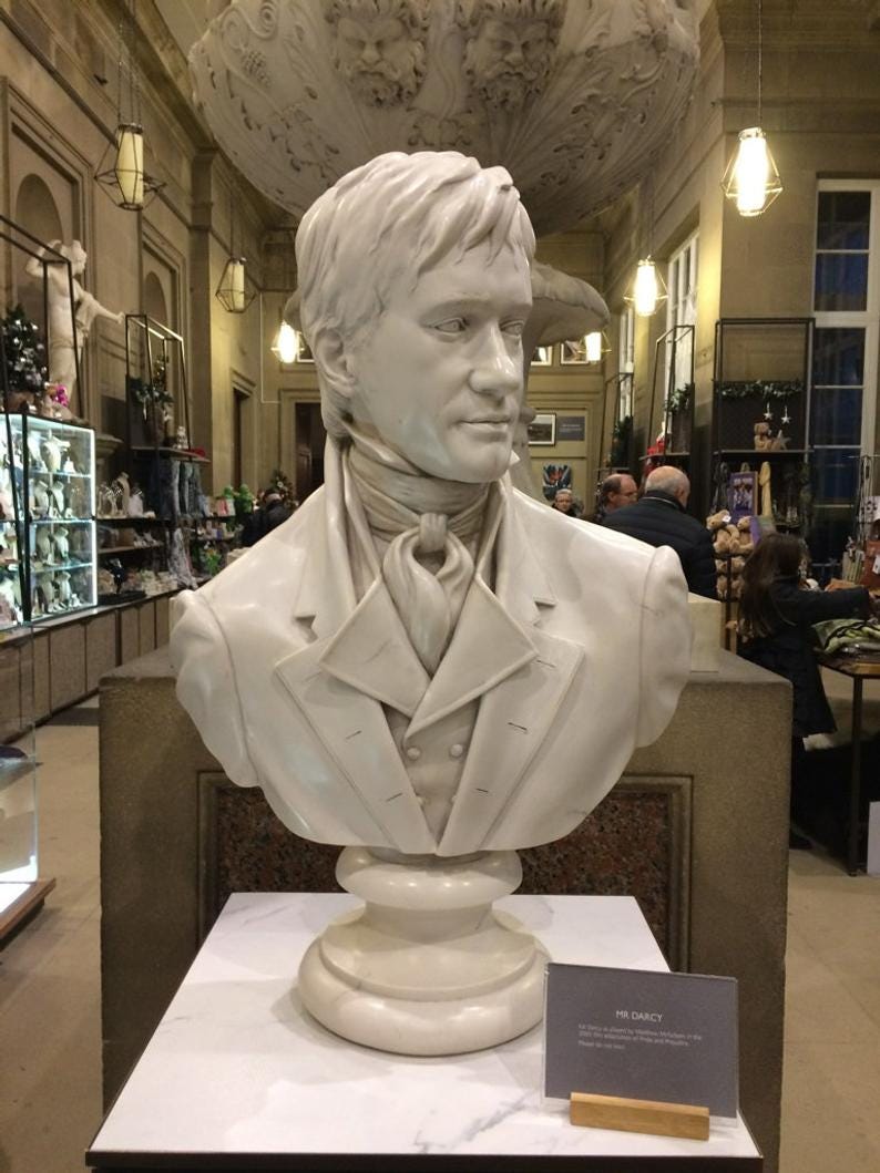 Mr. Darcy marble bust from the film 'Pride and image 2