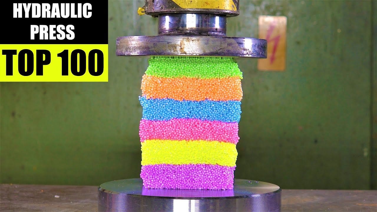 Top 100 Best Hydraulic Press Moments | Satisfying Crushing Compilation -  YouTube