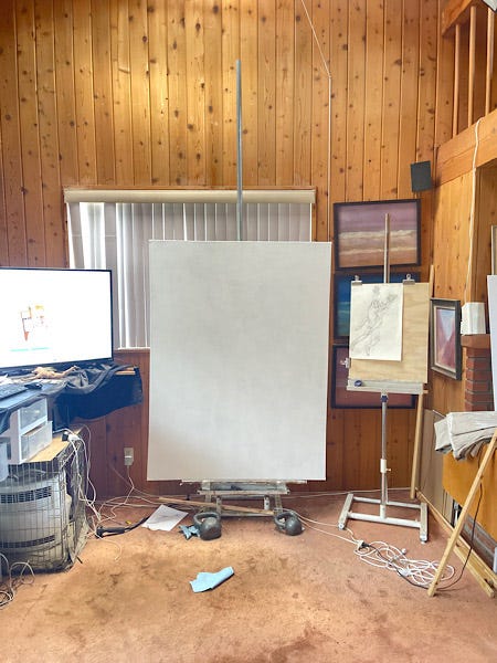 Newberry, Idyllwild studio, June 27, 2022