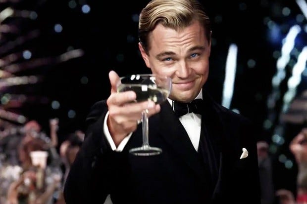 Create meme "The great Gatsby (a glass for those) (meme the great Gatsby ,  a toast to those , great gatsby )" - Pictures - Meme-arsenal.com