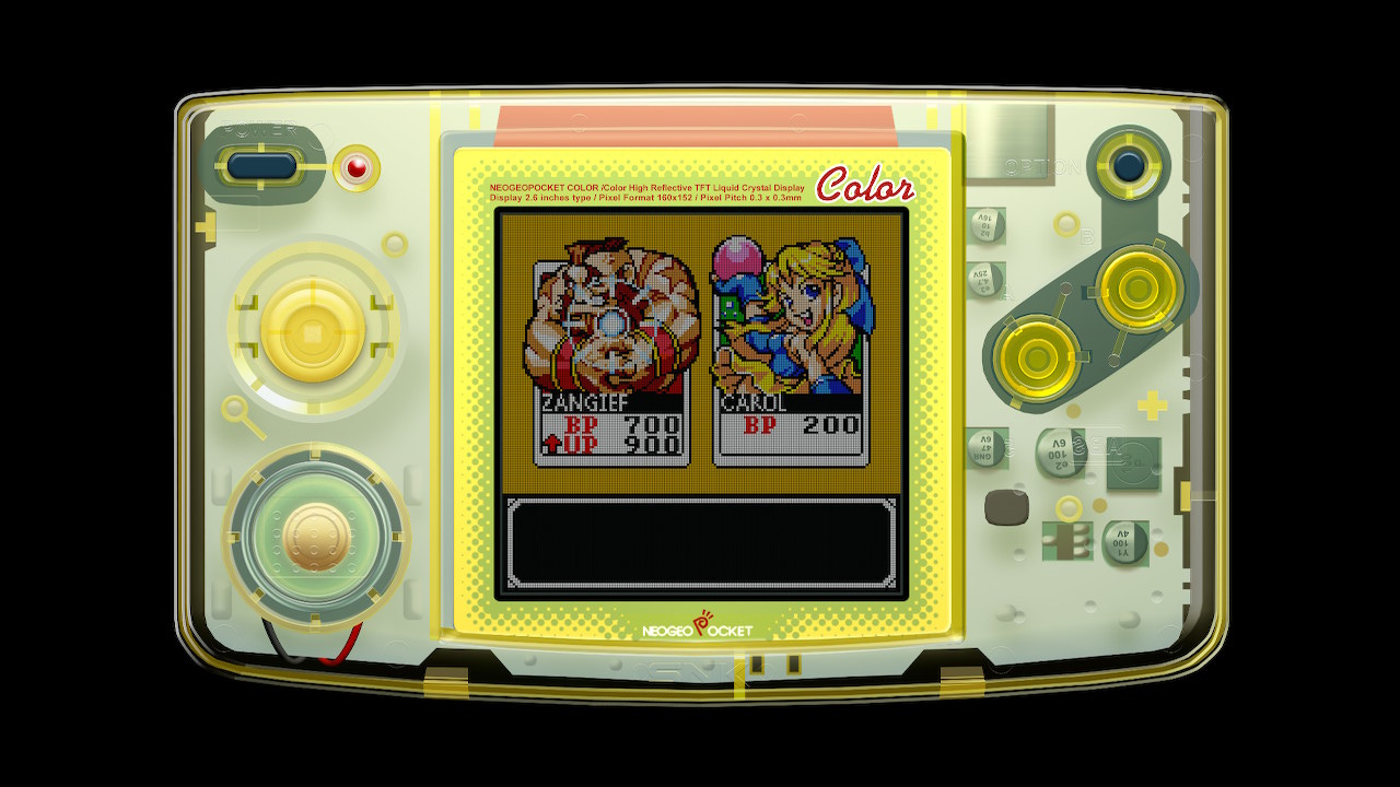 A screenshot showing a battle between a Zangief card leading a unite attack worth 900 battle points, against Carol and her 200 BP counter attack