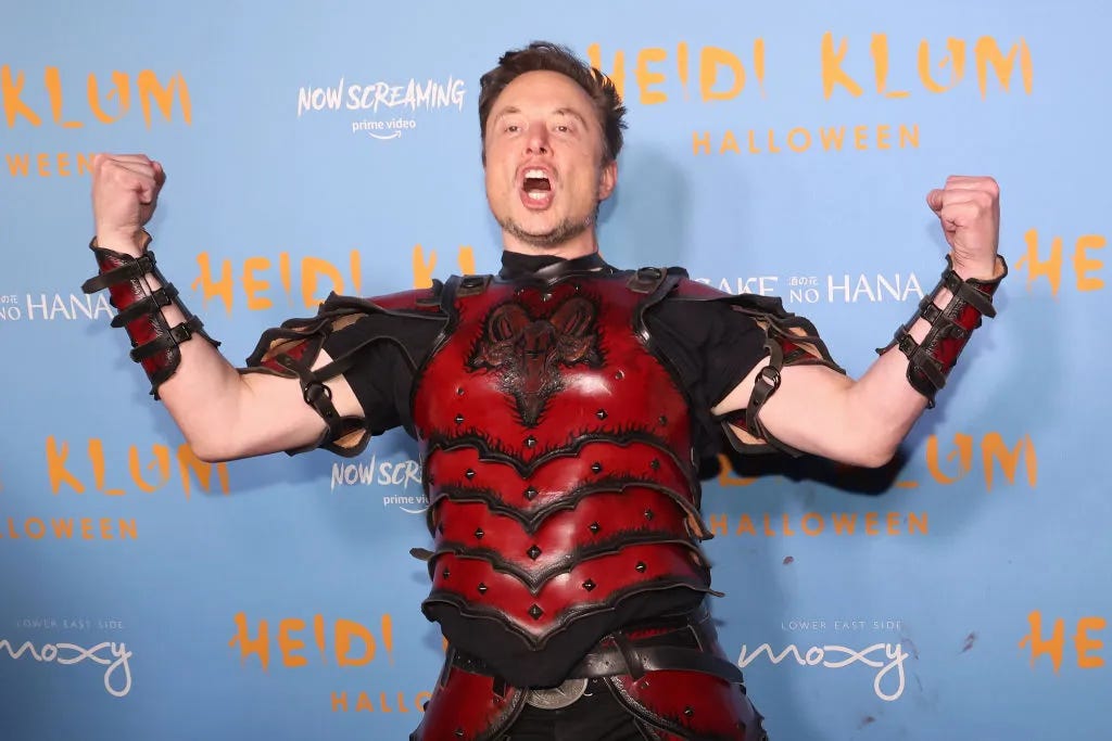 Elon Musk attends Heidi Klum's 2022 Halloween Party