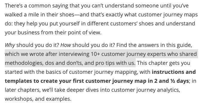 intro paragraph of the Customer Journey Map guide 