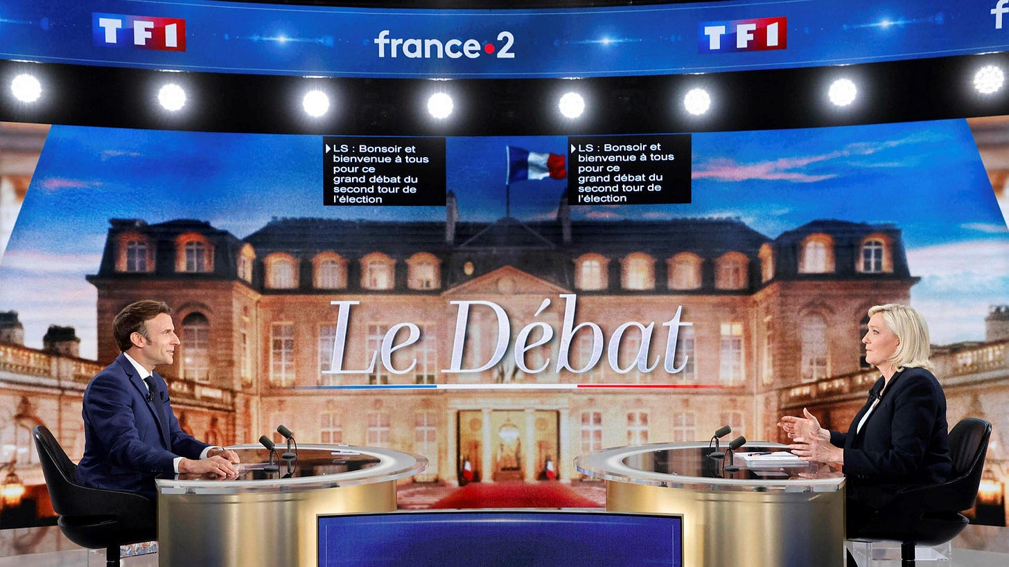 No knockout blows landed in French debate as Le Pen keeps her cool |  Financial Times