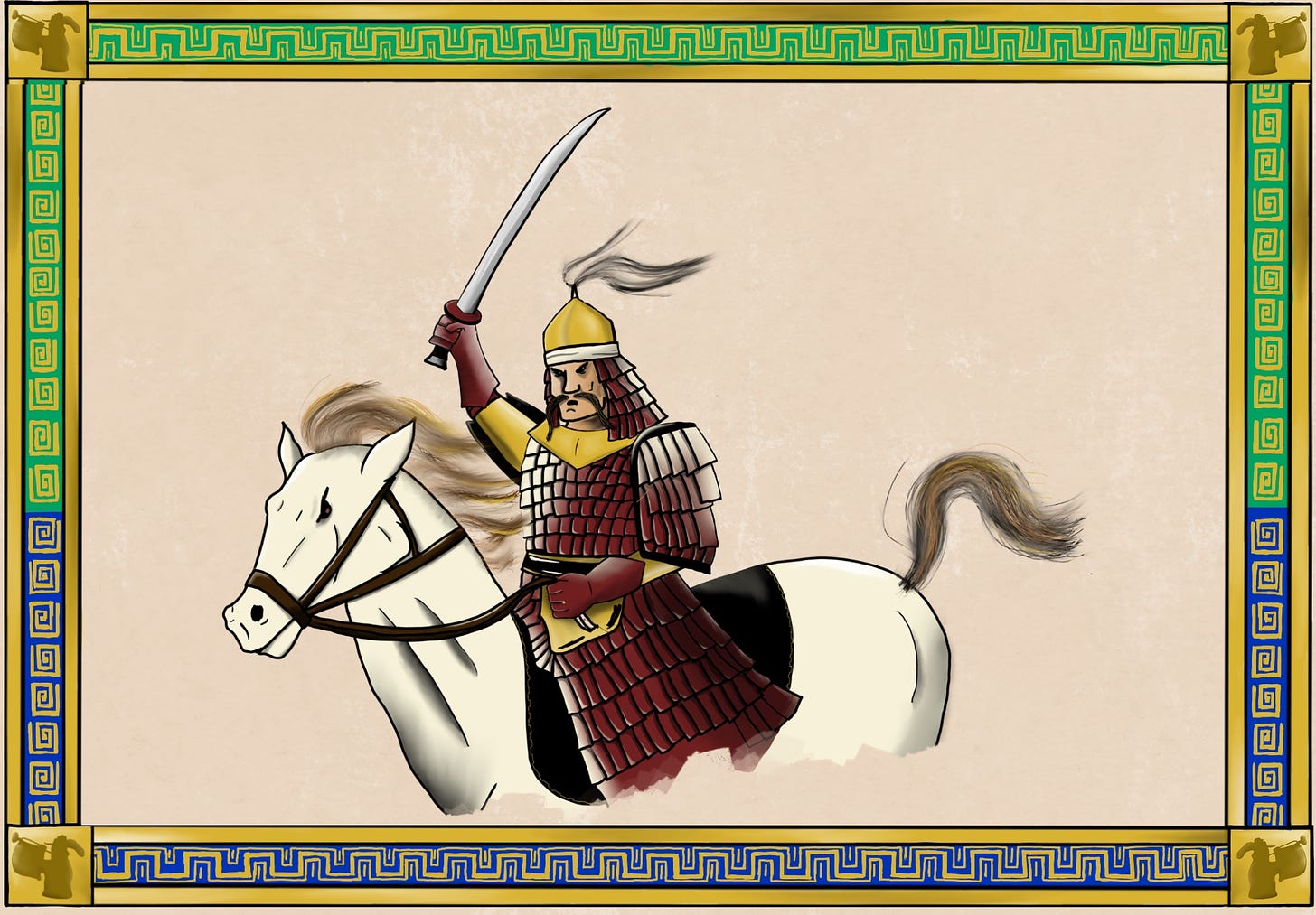 warrior on horseback