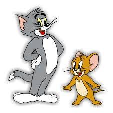 Tom and jerry characters on white background free image