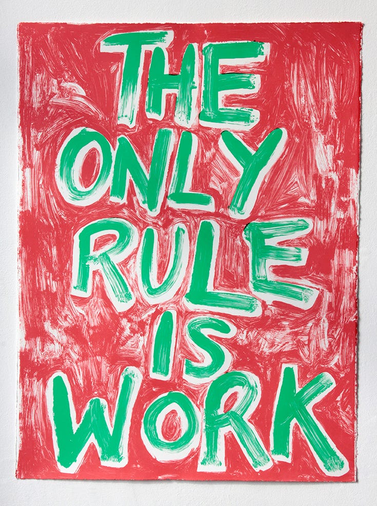 The only rule is work by Jen Kennedy - ciaraphillips