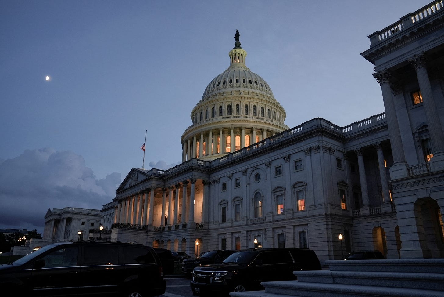 Senators on Capitol Hill vote to proceed to the Inflation Reduction Act