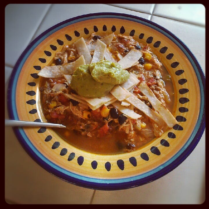 Homemade Chicken Tortilla Soup