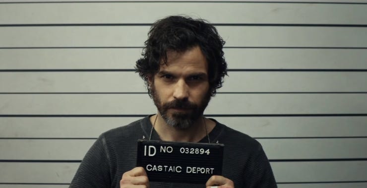 This image shows the mugshot of Cristóbal Rios (Santiago Cabrera) as seen in "Watcher," Star Trek: Picard Season 2's fourth episode. This image shows the mugshot of Cristóbal Rios (Santiago Cabrera) as seen in "Watcher," Star Trek: Picard Season 2's fourth episode.