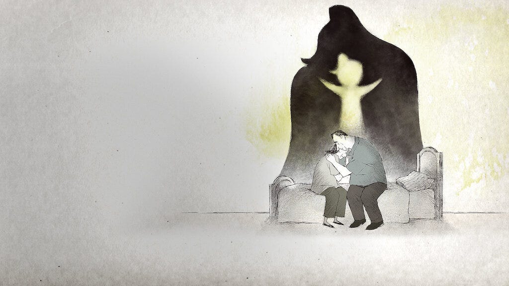 A poignant still from the animated short on Netflix.