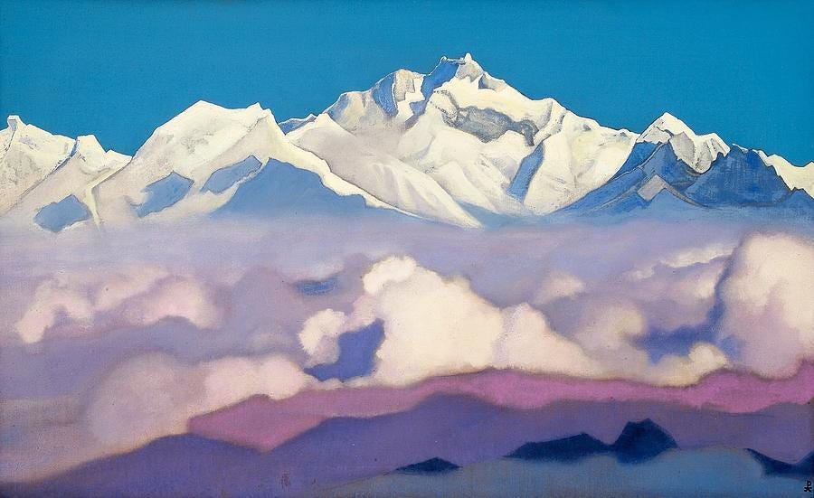 The Himalayas : Nicholas Roerich : 1944 : Archival Quality Art Print | eBay