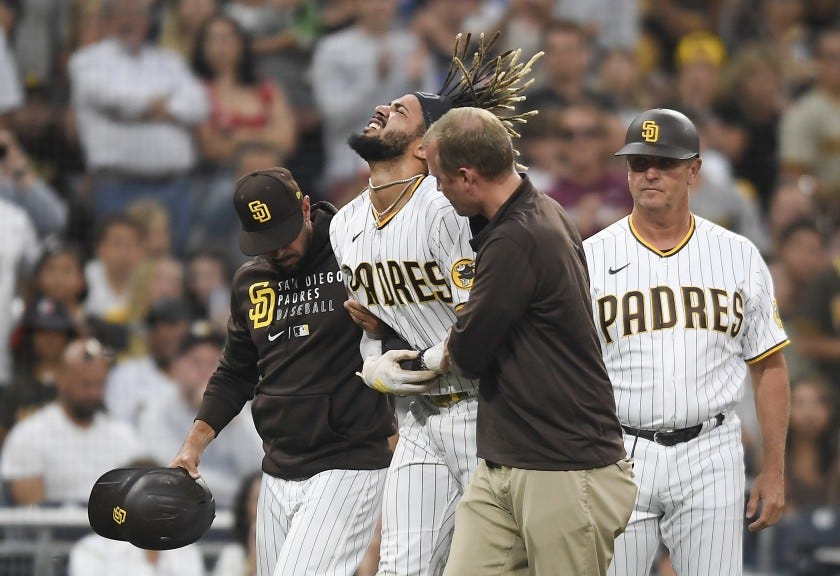Fernando Tatis Jr. exits Padres loss with shoulder injury - The San Diego  Union-Tribune