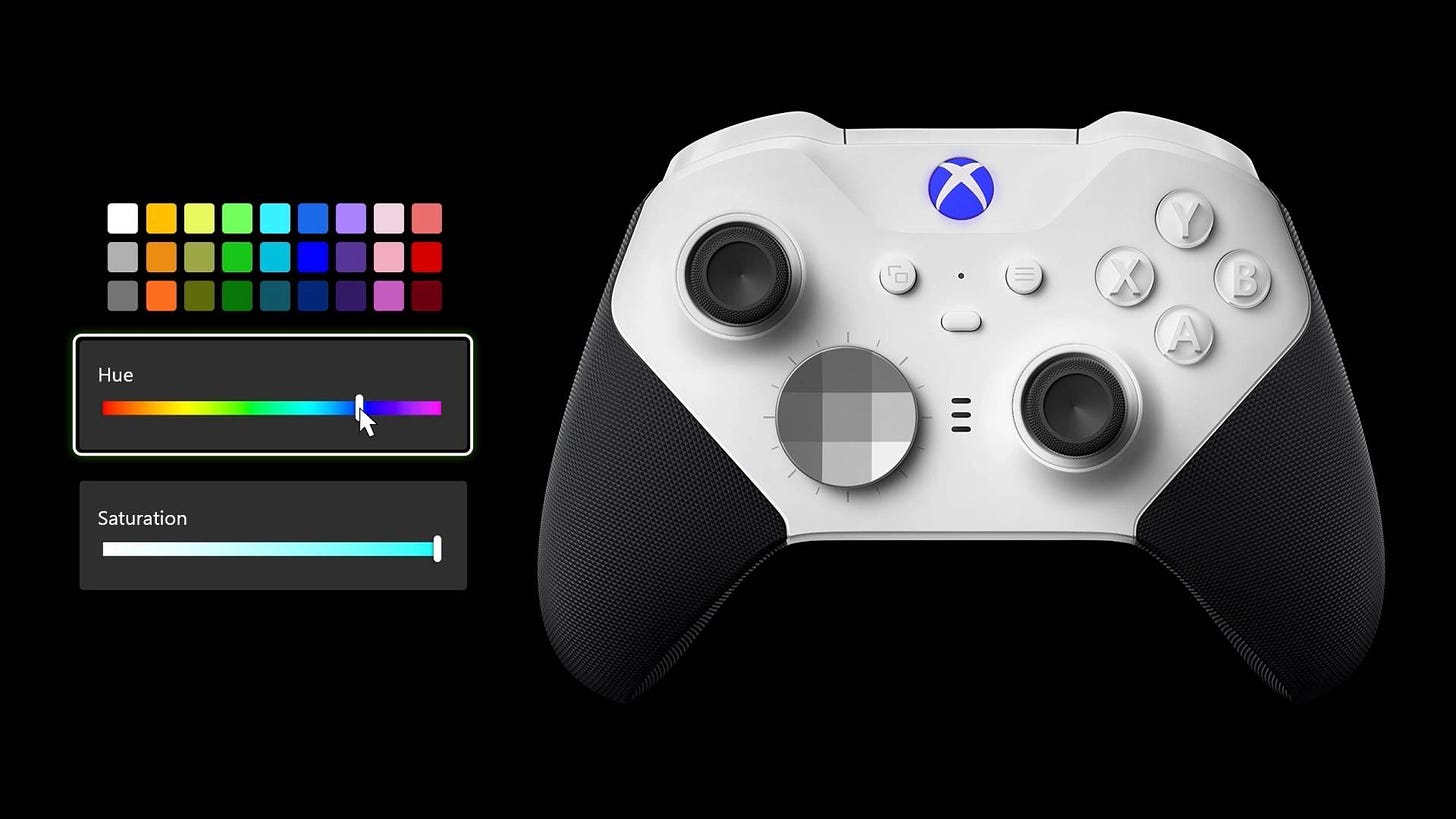 Xbox Elite Wireless Controller Series 2 - Core colorful guide button