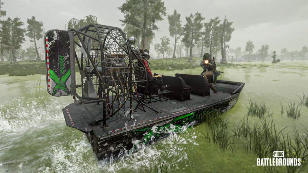 New Airboat vehicle in PUBG