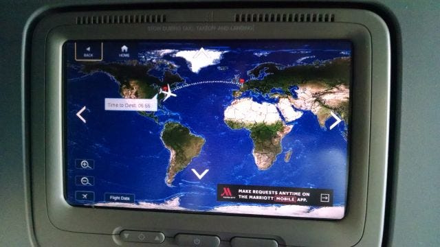 in-flight map