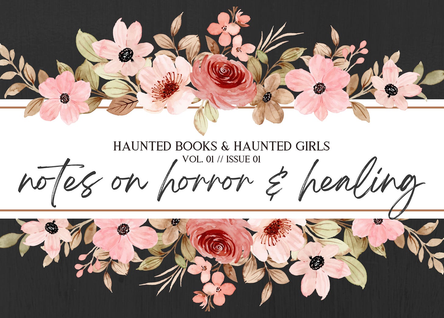 haunted books & haunted girls, vol 01, issue 01: notes on horror & healing