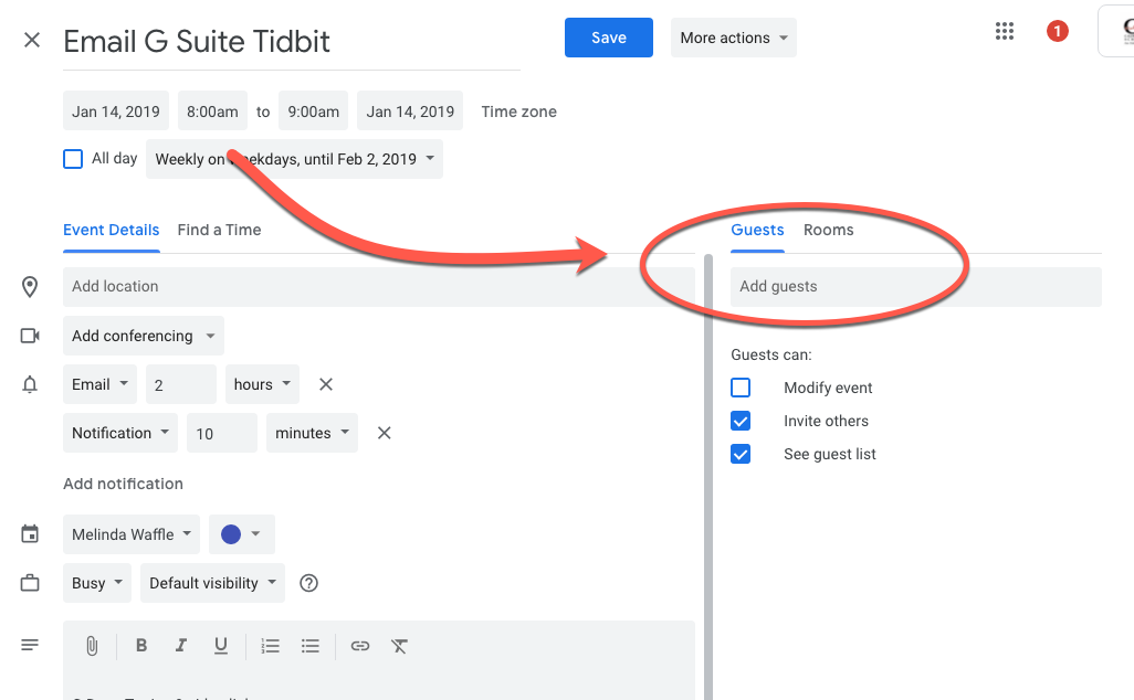 Google Calendar - How to Invite Others to Your Event