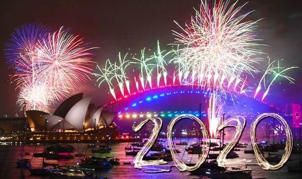 New years eve 2019 in Australia: Fireworks