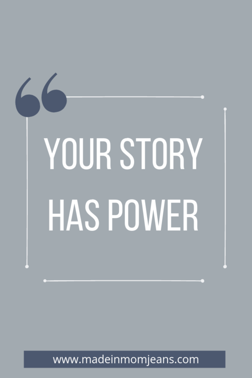 "Your Story Has Power." - Coffee Talk on Made in Mom Jeans by Darrian Chamblee