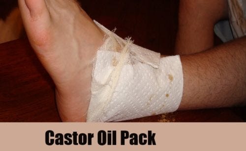 4 ingredient home castor oil pack