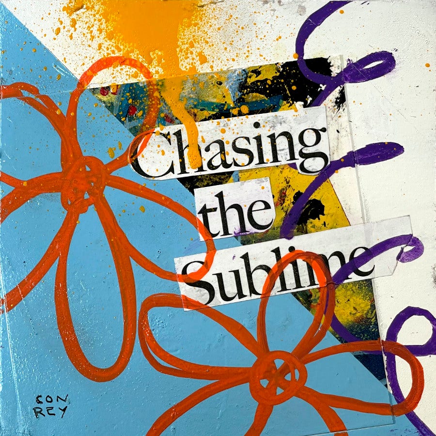 Chasing the Sublime original art by dave conrey