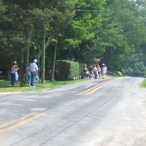 Looking southwest from Asbury Church.