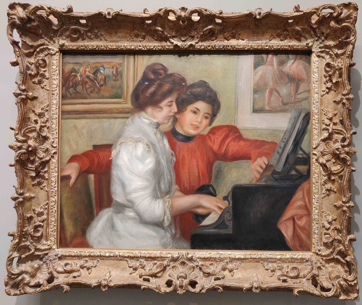 Pierre-Auguste Renoir, "Yvonne et Christine Lerolle au piano"