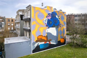 Betz mural in Ostend The Crystal Ship festival