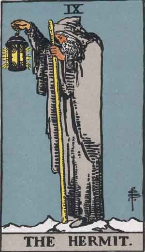 Image result for the hermit tarot card