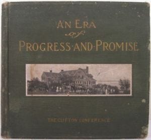 Image of the cover of the 1910 book An Era of Progress and Promise