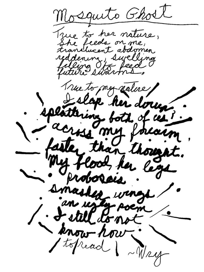 handwritten poem