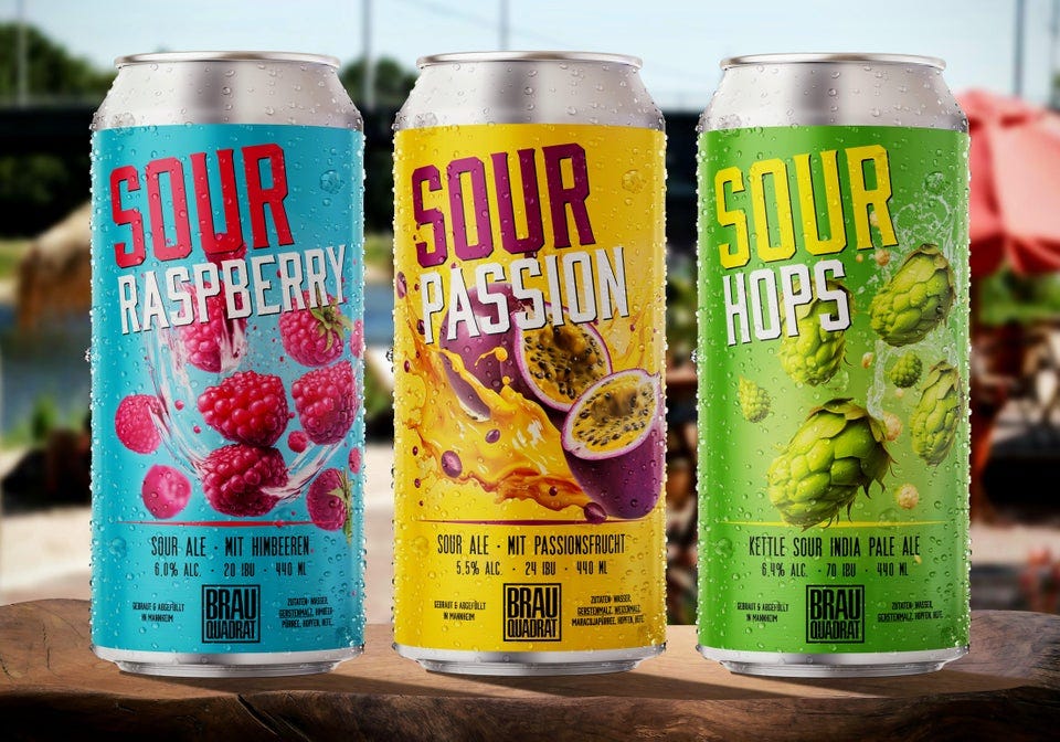 r/midjourney - Thanks to V4 I was able to make the "stock graphics" for a new sour beer line completely with MJ. What a time to be alive!